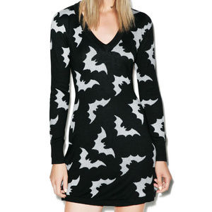 Nwot Sourpuss Bats Halloween Goth 